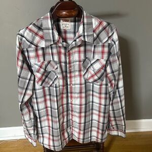 Levi  Red and Black Plaid Shirt